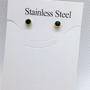 Small Stone Royal Green Earring