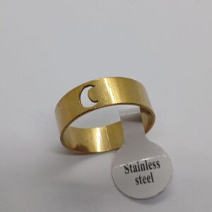Stainless Steel Ring Moon