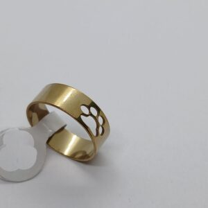 Stainless Steel Ring Pawprint