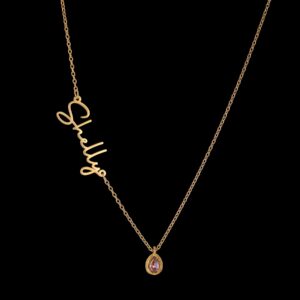 1 name 1birthstone necklace